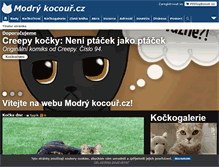 Tablet Screenshot of modrykocour.cz